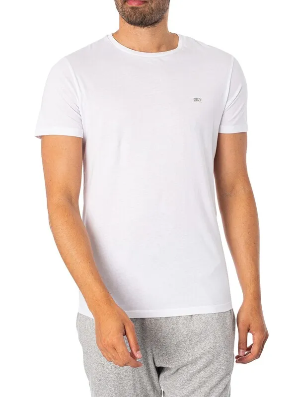 Diesel 3 Pack Lounge Jake T-Shirts - Black/Grey/White