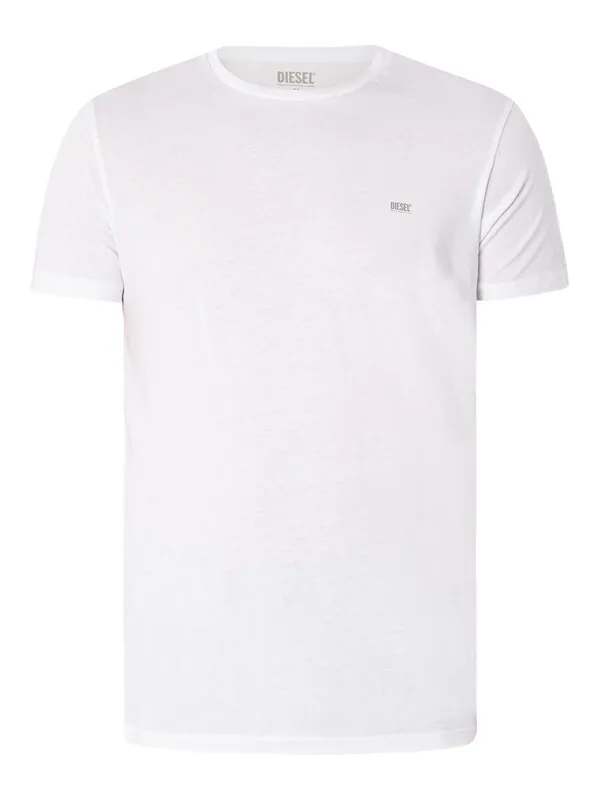 Diesel 3 Pack Lounge Jake T-Shirts - Black/Grey/White