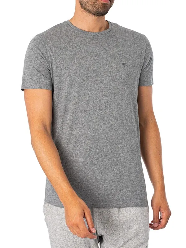 Diesel 3 Pack Lounge Jake T-Shirts - Black/Grey/White