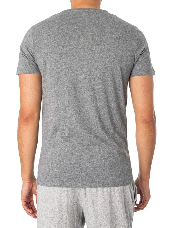 Diesel 3 Pack Lounge Jake T-Shirts - Black/Grey/White