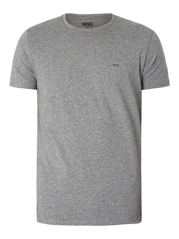 Diesel 3 Pack Lounge Jake T-Shirts - Black/Grey/White