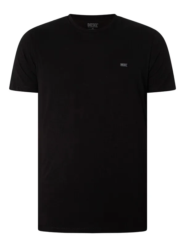 Diesel 3 Pack Lounge Jake T-Shirts - Black/Grey/White