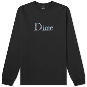 Dime Long Sleeve Scribble Classic Logo T-ShirtBlack