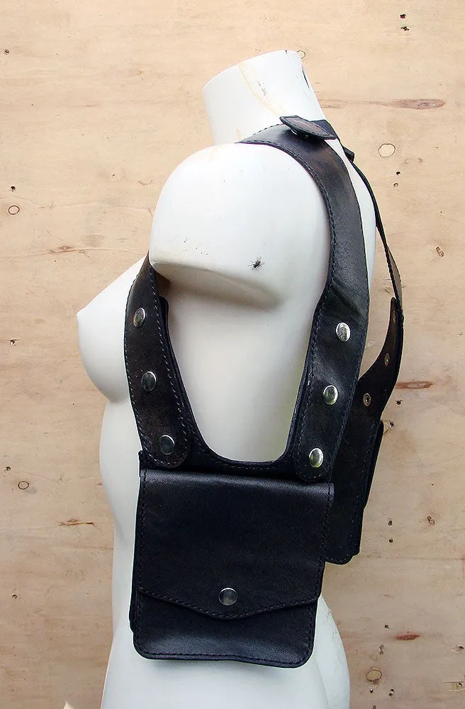 Double Holster in aged black