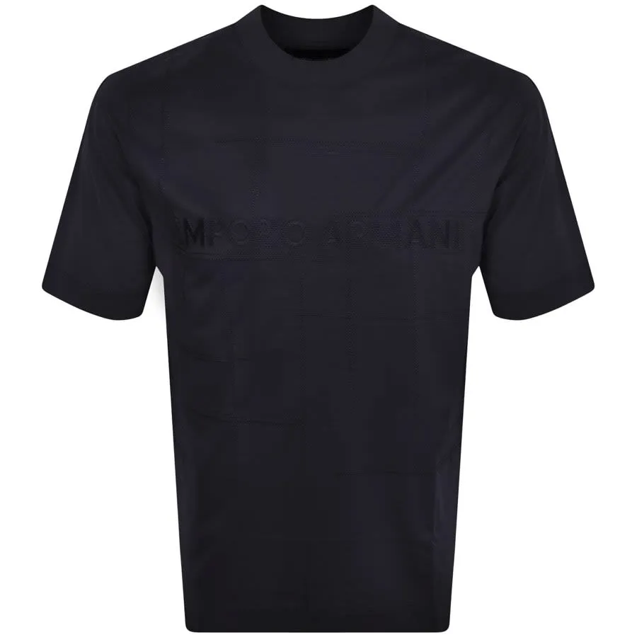 Emporio Armani Lounge Logo T Shirt Navy