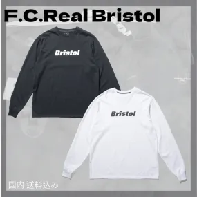 F.C.Real Bristol  |Crew Neck Unisex Street Style Long Sleeves Plain Cotton