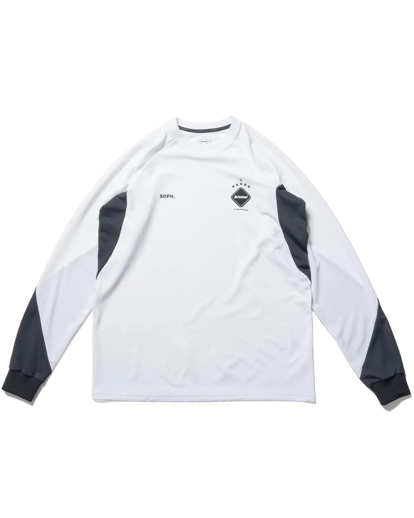 F.C.Real Bristol  |Unisex Street Style U-Neck Bi-color Long Sleeves Plain