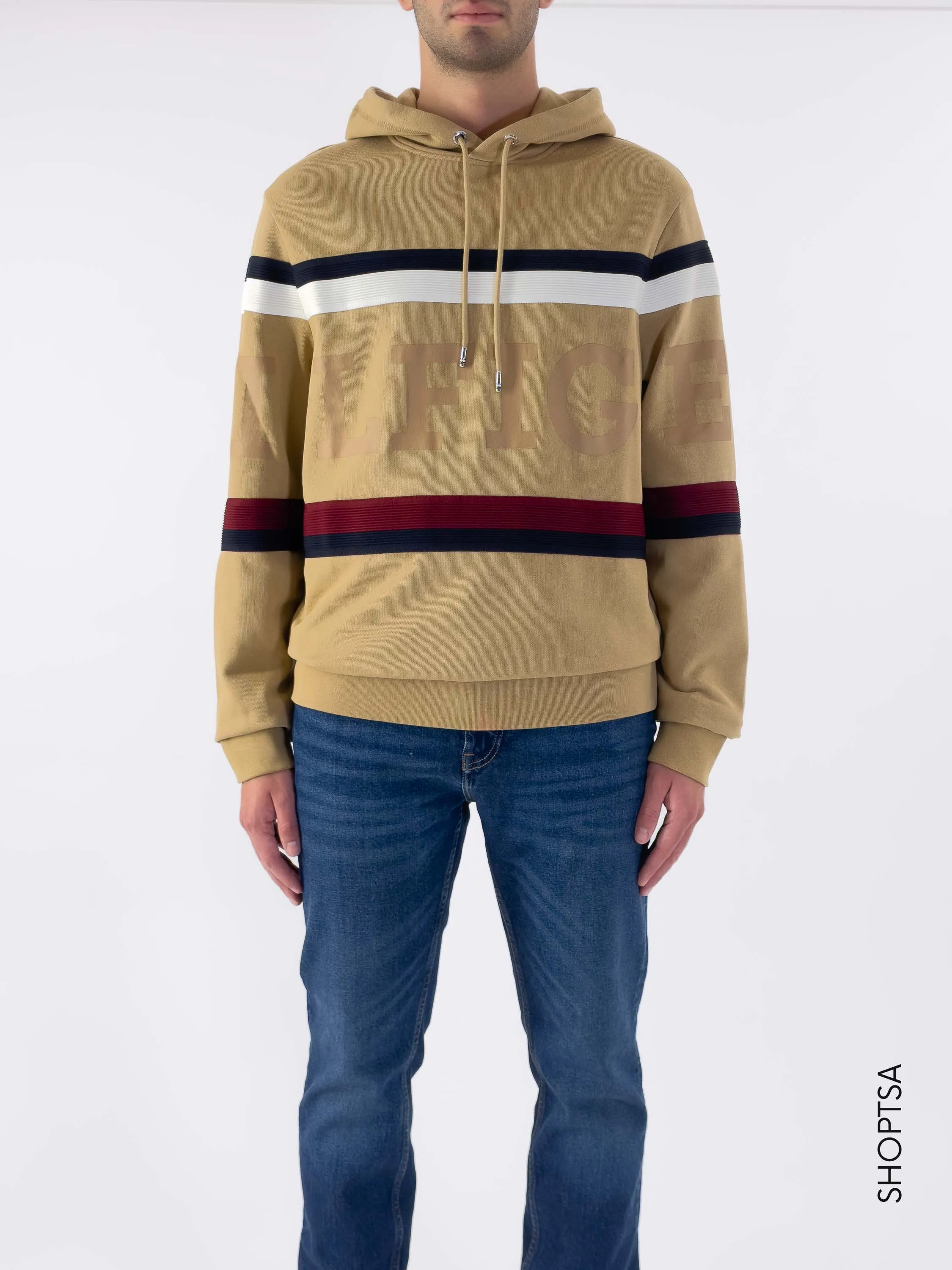 Felpa cappuccio stripe - Tommy Hilfiger