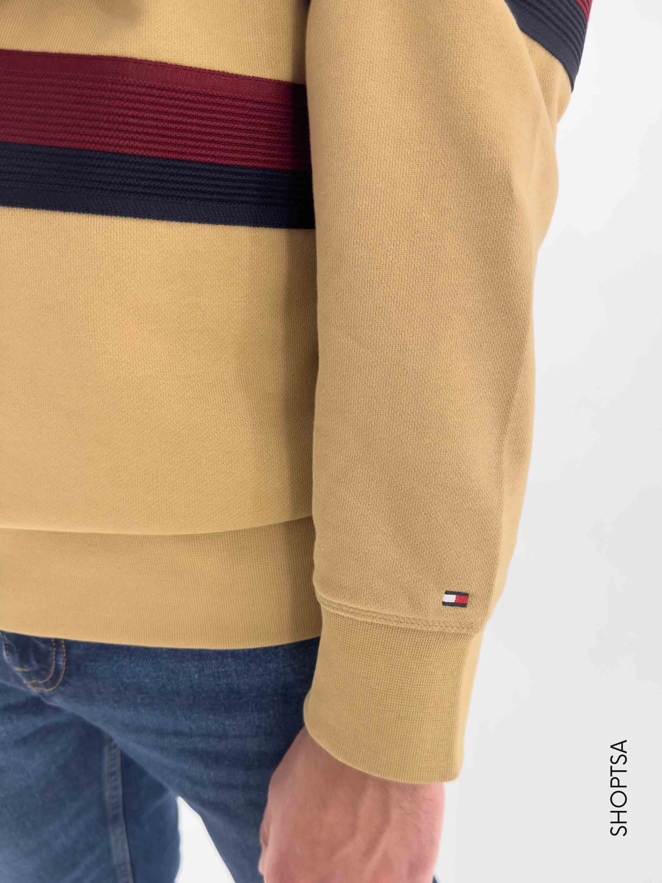 Felpa cappuccio stripe - Tommy Hilfiger