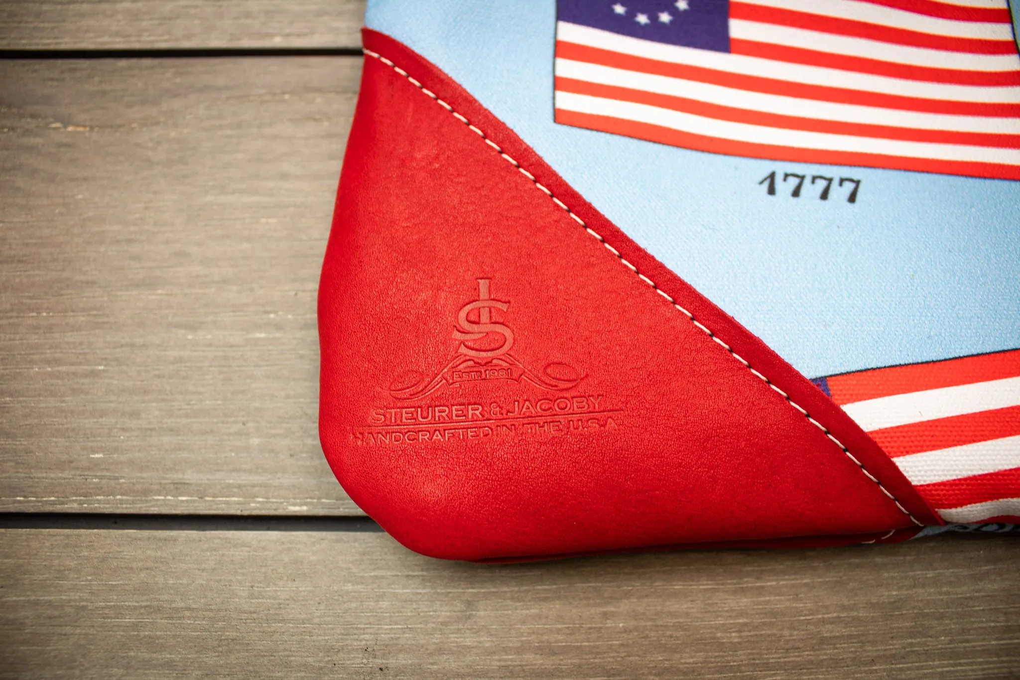 History of American Flags Valuables Pouch