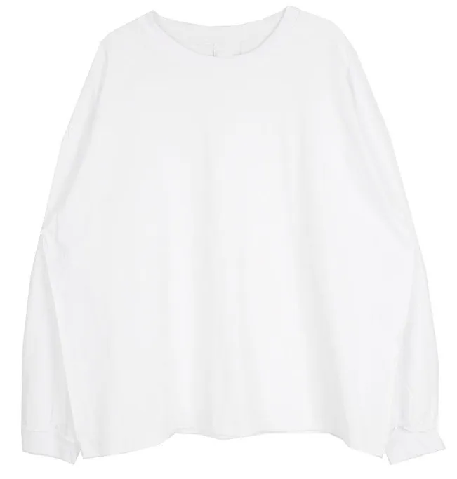 HOLY IN CODE  |Unisex Street Style U-Neck Long Sleeves Plain Cotton