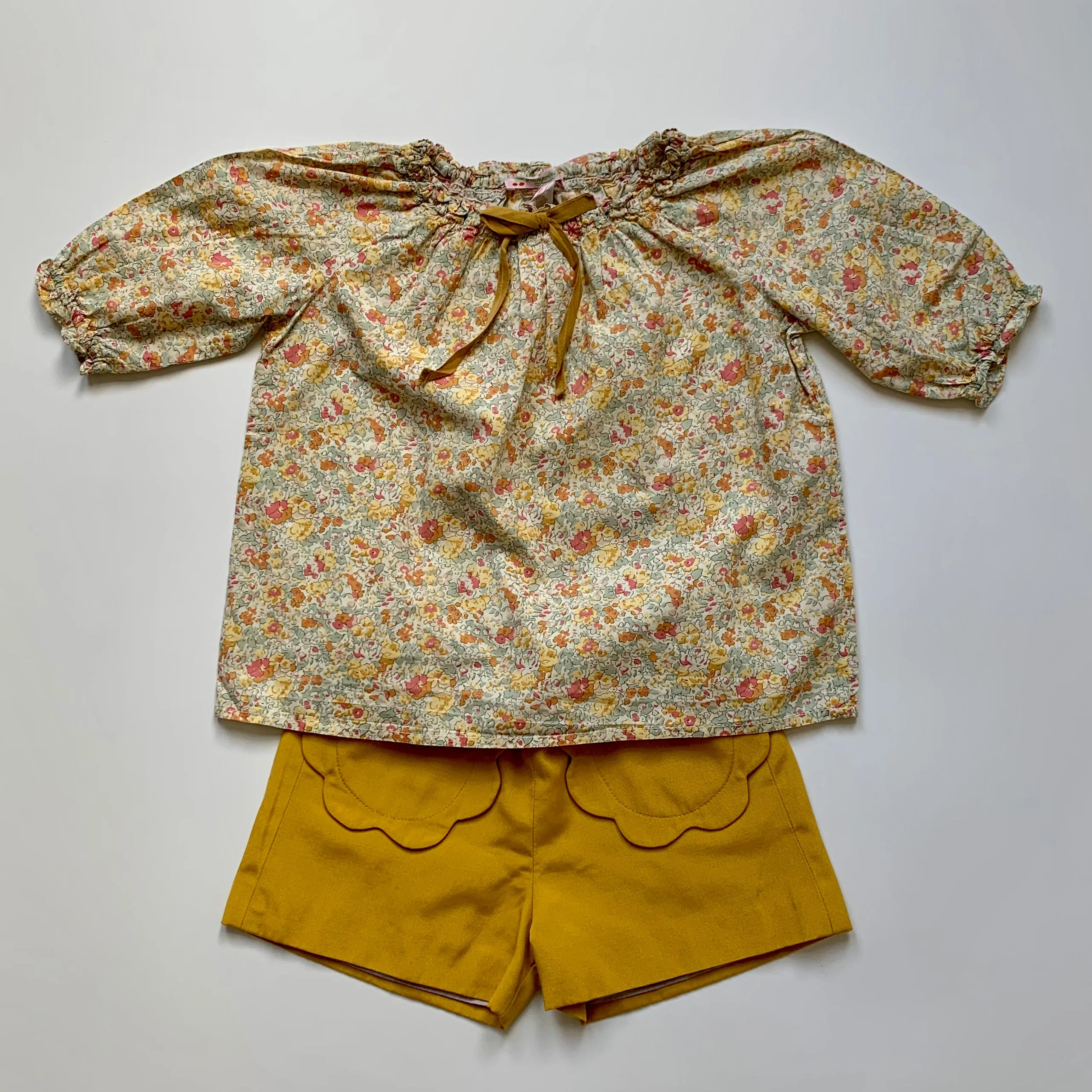 Hucklebones Mustard Shorts: 4 Years