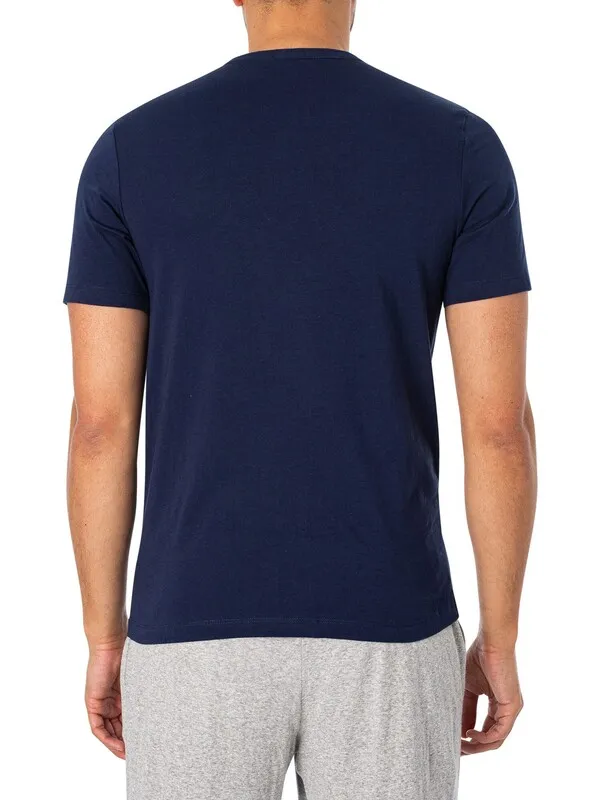 HUGO 3 Pack Lounge T-Shirts - Black/Dark Blue/Navy