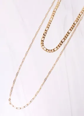 Jenna Link Necklace Set GOLD