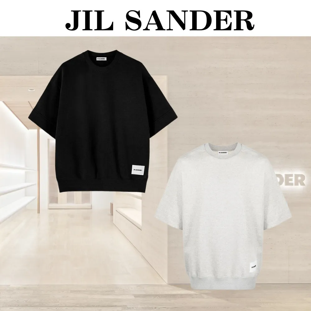 Jil Sander  |Crew Neck Unisex Blended Fabrics Street Style Long Sleeves