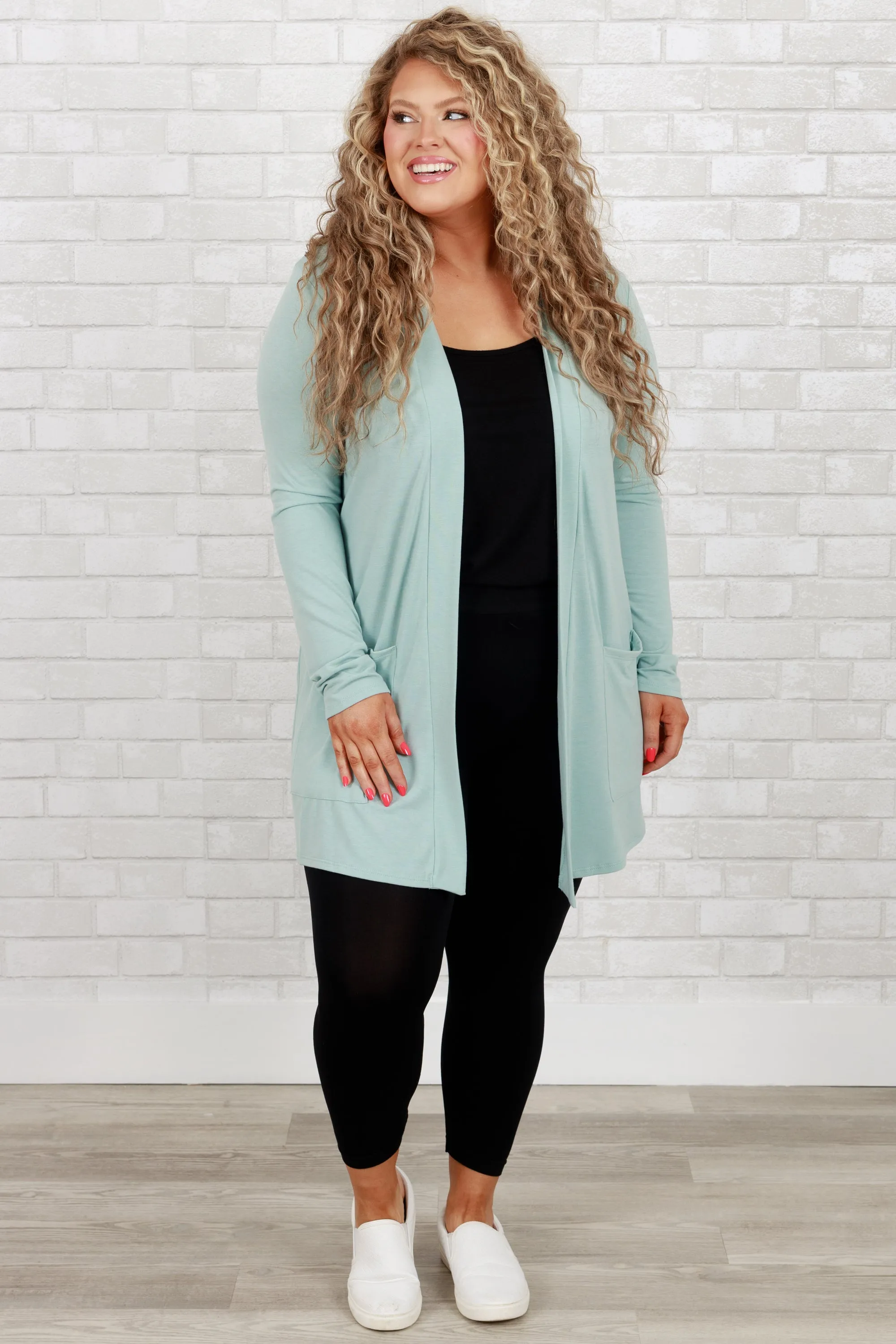 Kindness And Compassion Cardigan, Light Green