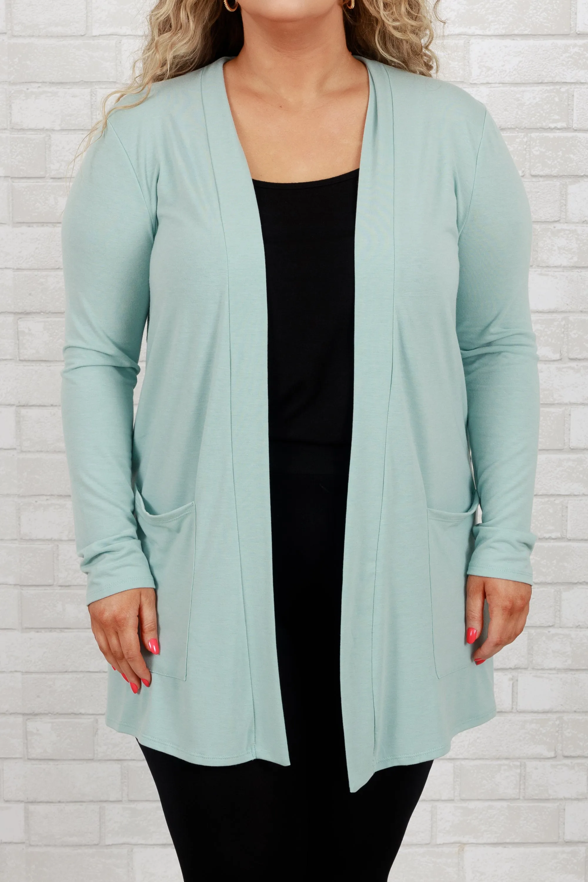 Kindness And Compassion Cardigan, Light Green