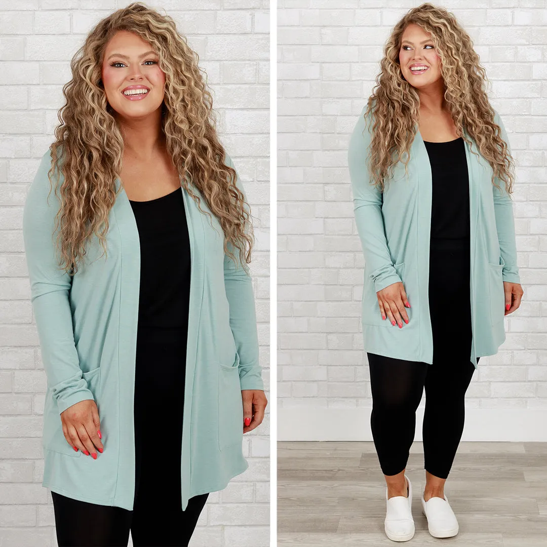 Kindness And Compassion Cardigan, Light Green