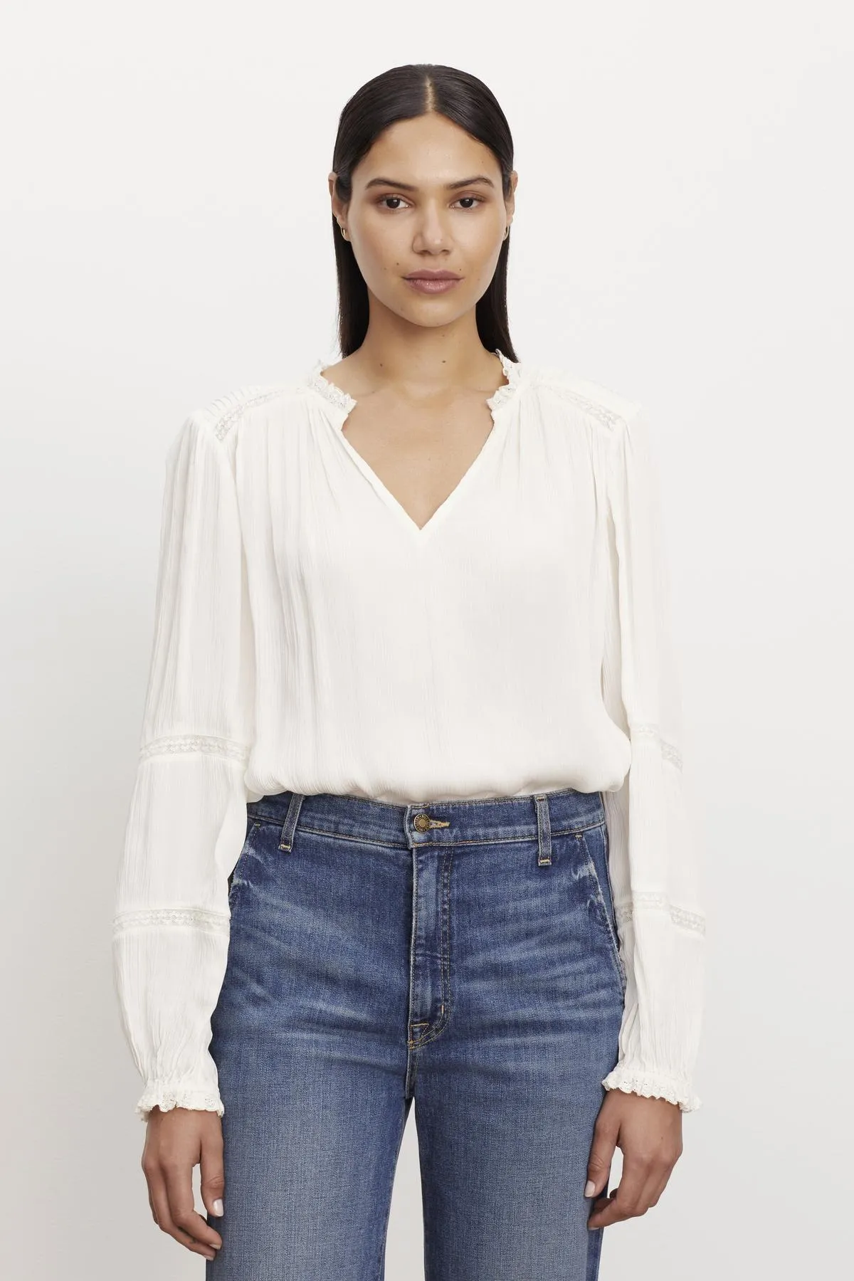 KOREN V-NECK BLOUSE