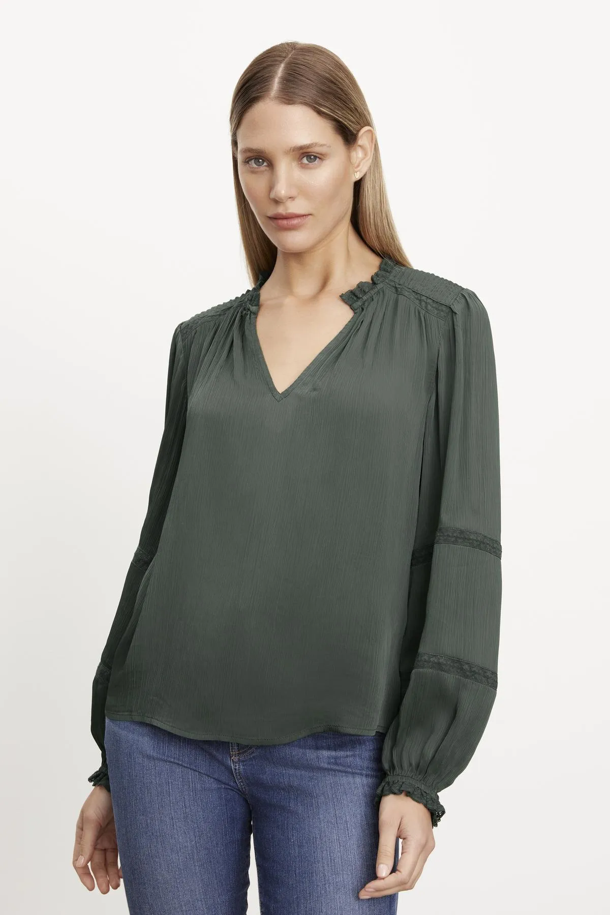 KOREN V-NECK BLOUSE