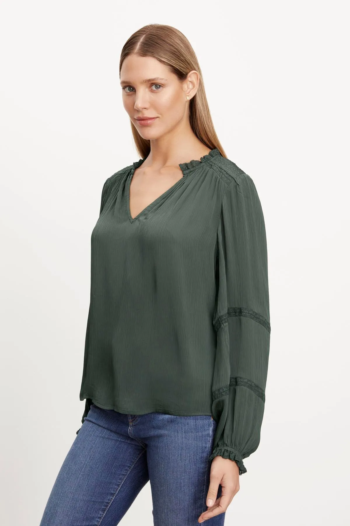 KOREN V-NECK BLOUSE