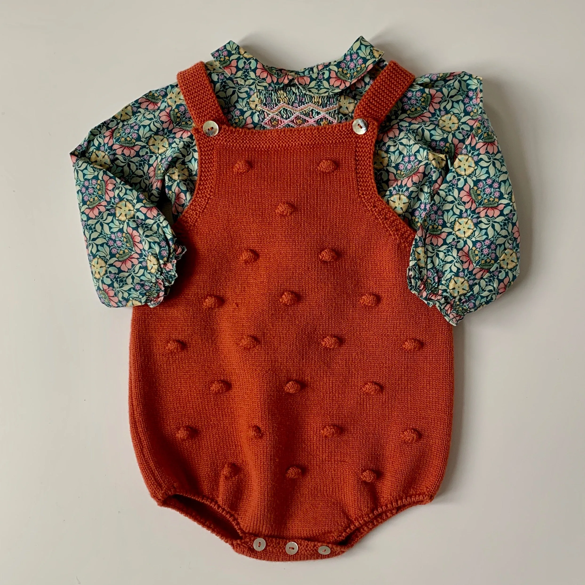 La Coqueta Copper Wool Romper: 18 Months