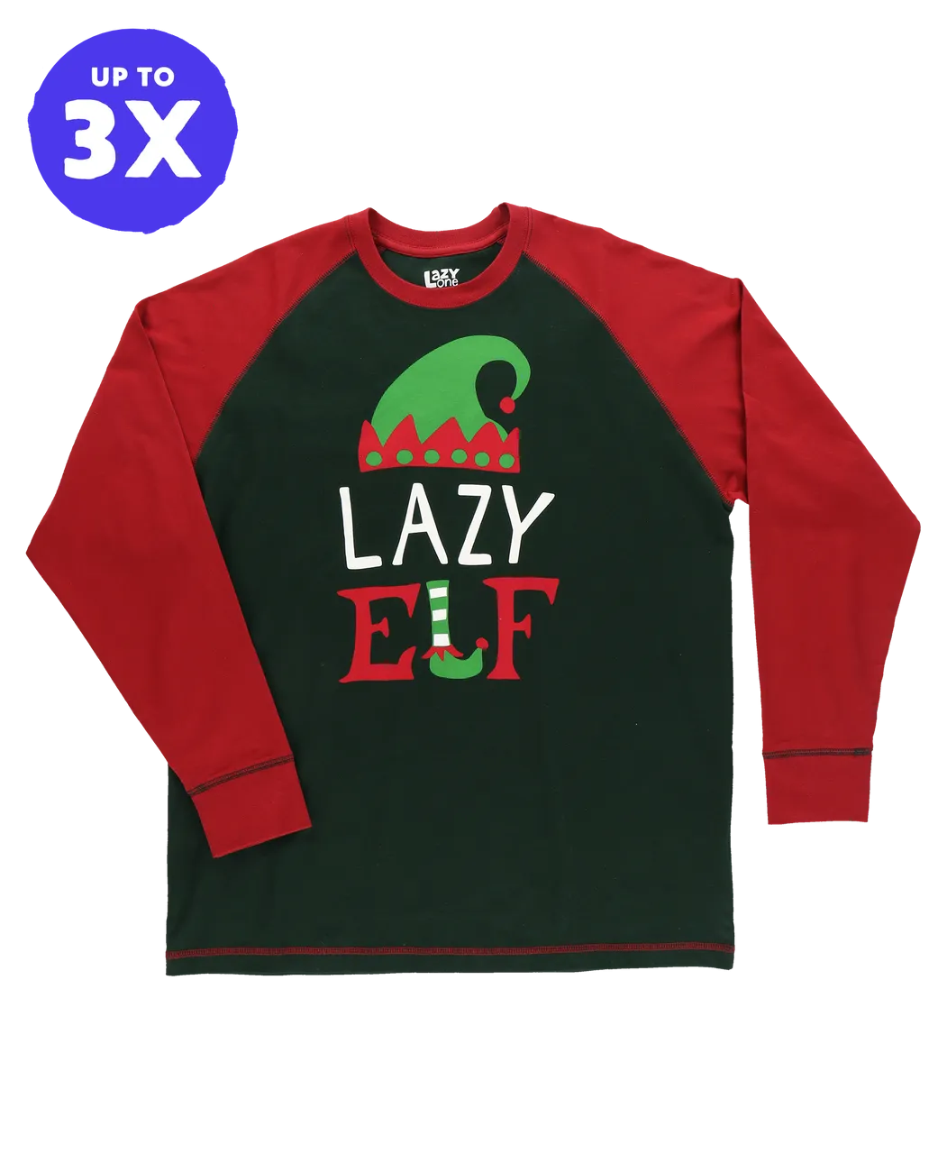 Lazy Elf Long Sleeve PJ Tee