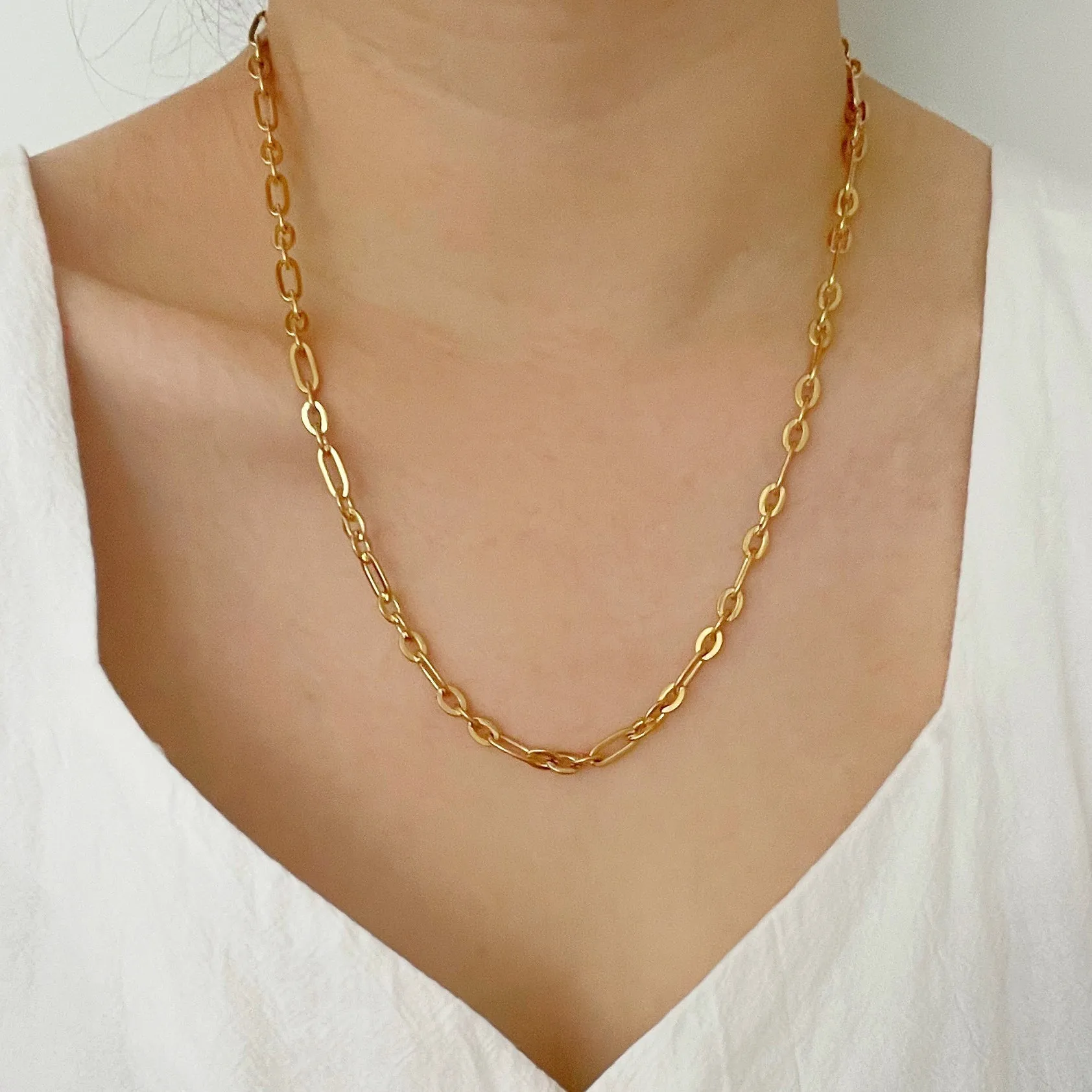 Long Short Chain Necklace