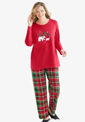 Long Sleeve Knit PJ Set