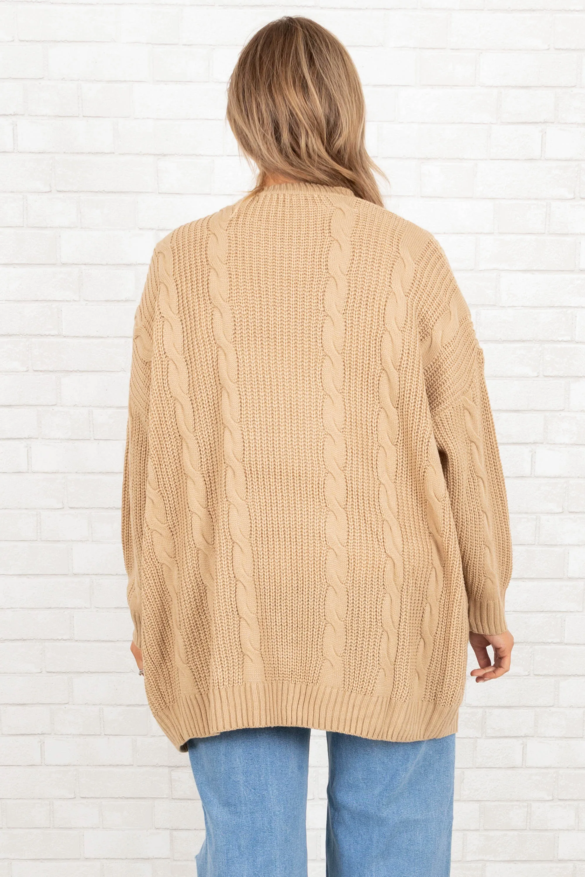 Love Me When I'm Gone Cardigan, Brown