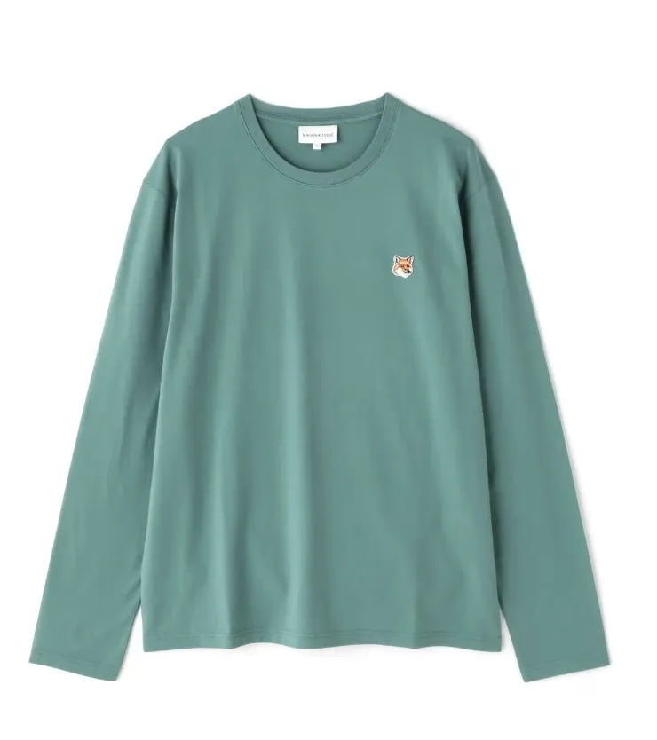 MAISON KITSUNE  |Crew Neck Unisex Street Style Long Sleeves Plain Cotton