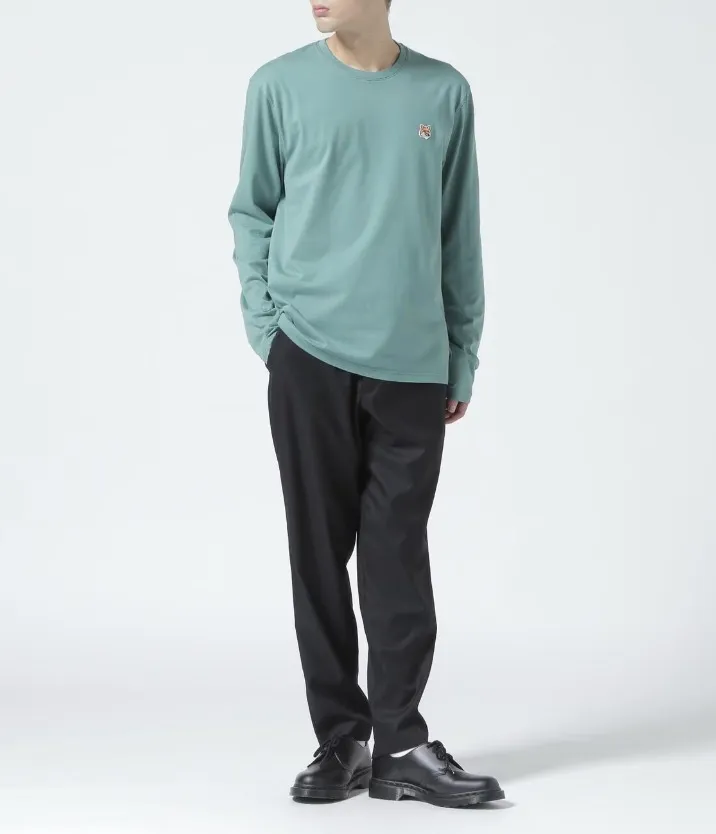 MAISON KITSUNE  |Crew Neck Unisex Street Style Long Sleeves Plain Cotton