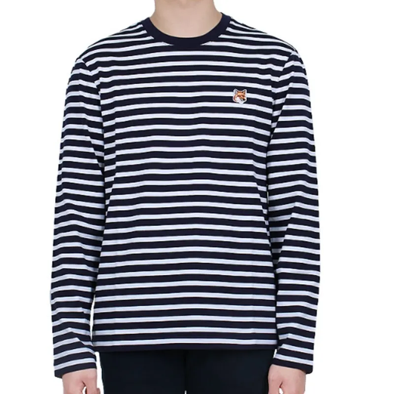 MAISON KITSUNE  |Stripes Street Style Long Sleeves Other Animal Patterns