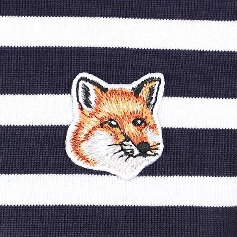 MAISON KITSUNE  |Stripes Street Style Long Sleeves Other Animal Patterns