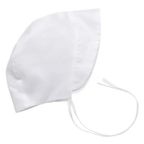 Makié Baby Bonnet In Swiss Cotton White