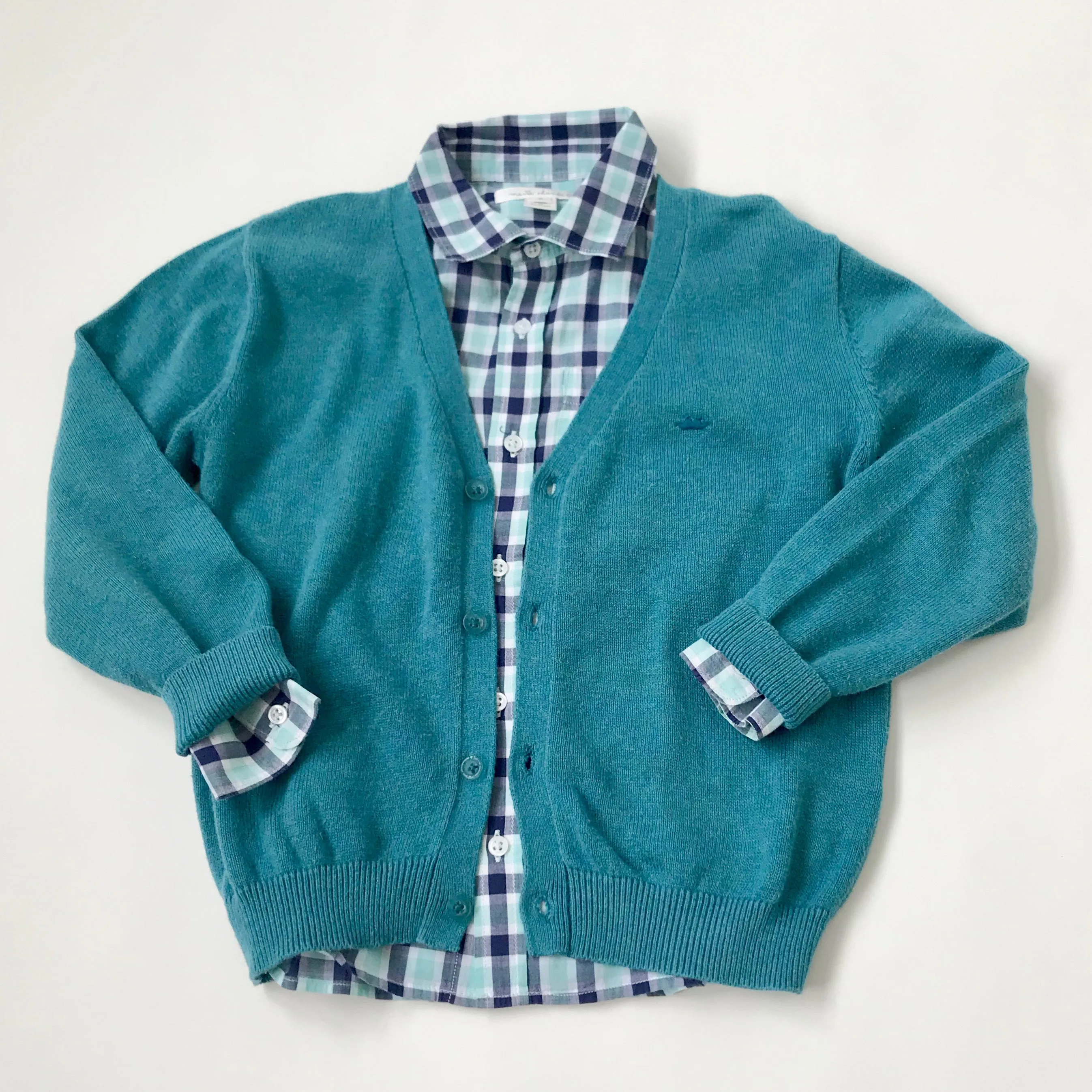 Marie-Chantal Teal Cotton Cardigan: 5 Years