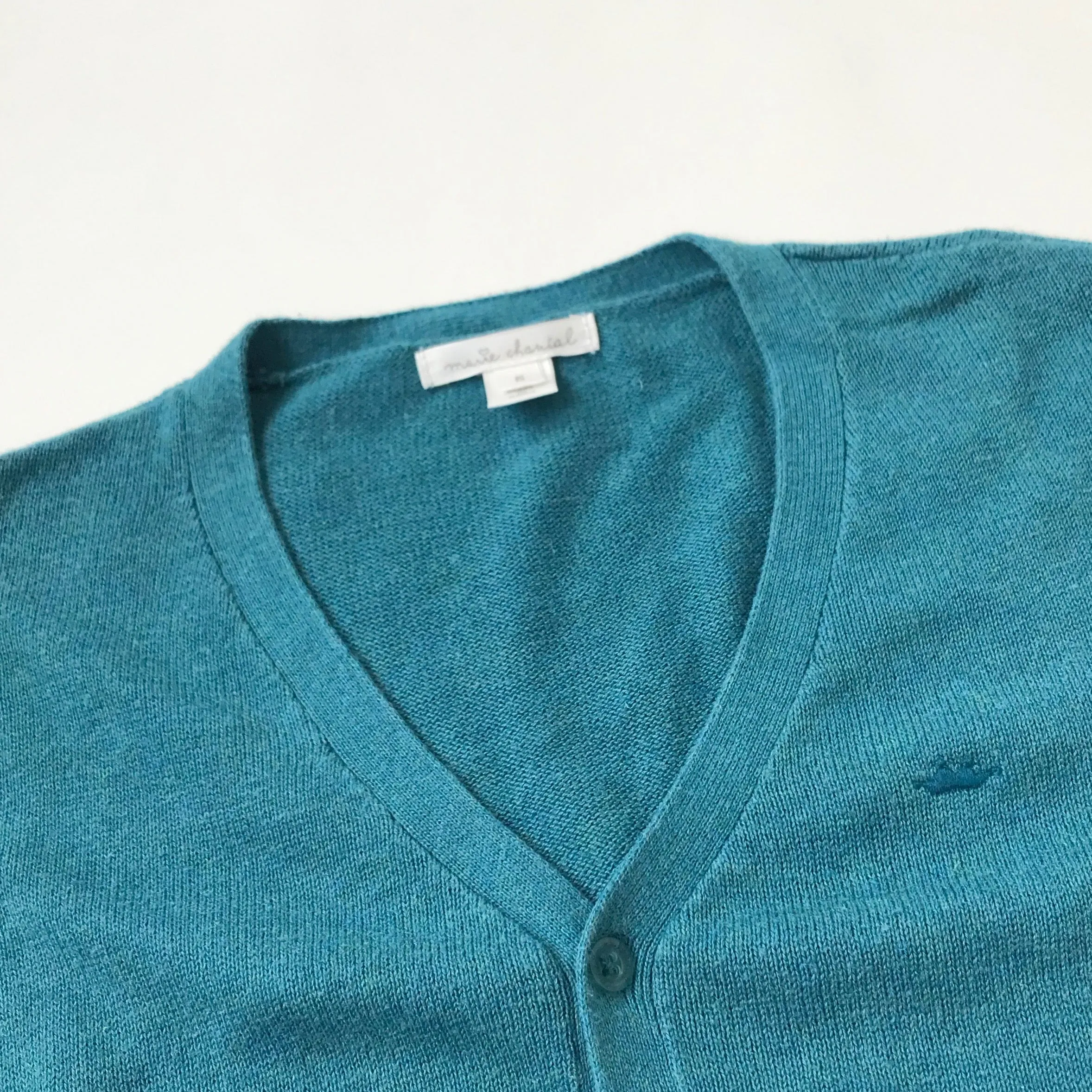 Marie-Chantal Teal Cotton Cardigan: 5 Years