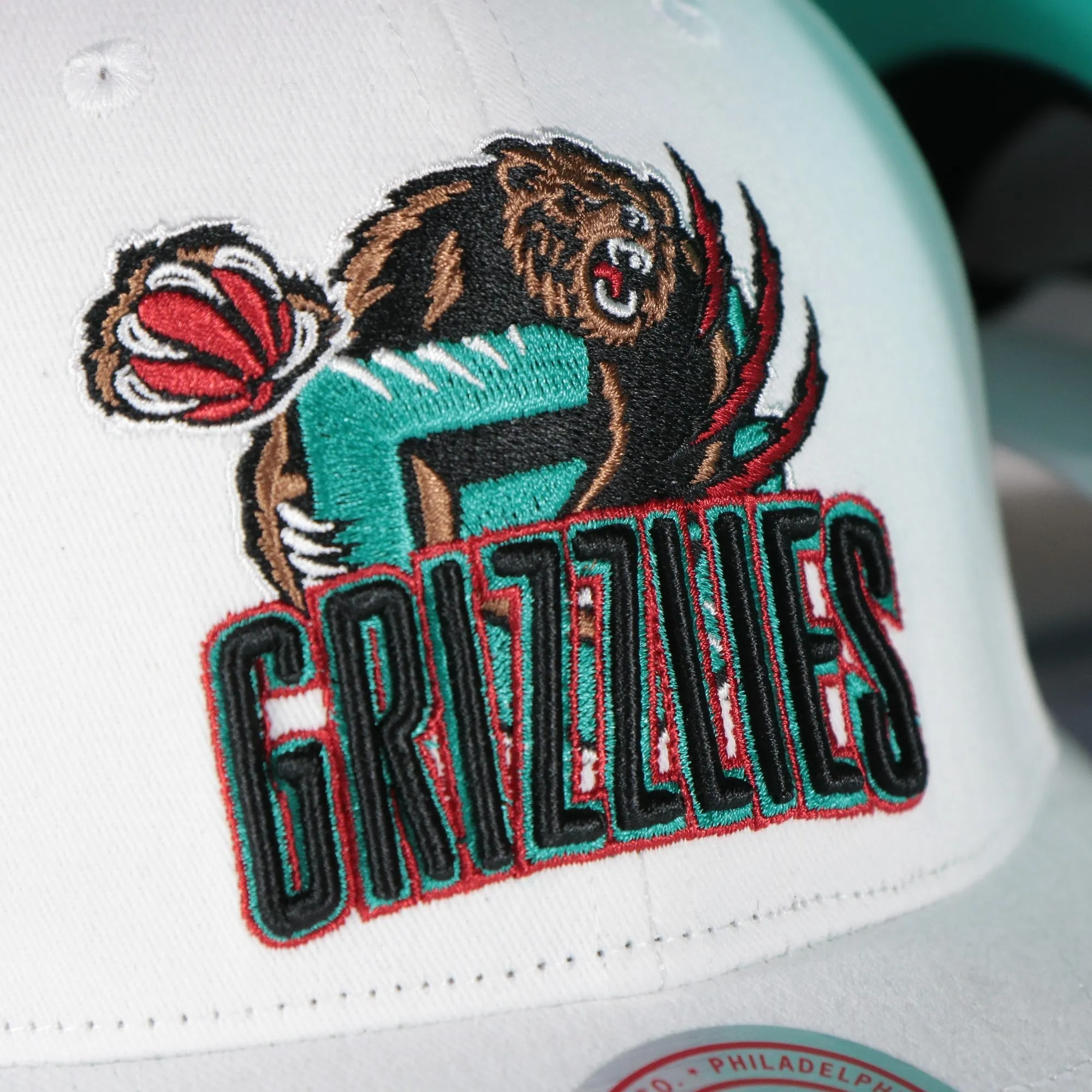 Memphis Grizzlies NBA Hardwood Classics All in Pro Teal Bottom | White Snapback Hat