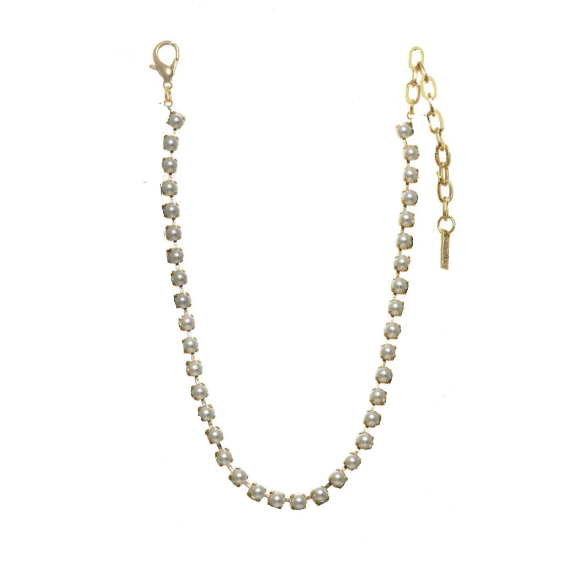 Metallic Gold Single Strand Pearls | Raelyn