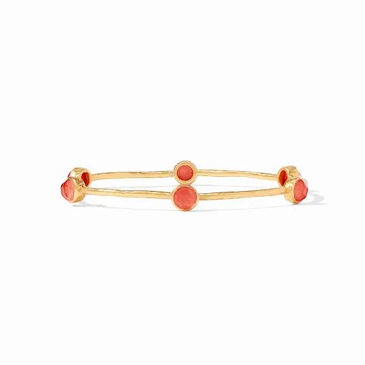 Milano Luxe Gold Iridescent Coral Medium Bangle Bracelet by Julie Vos