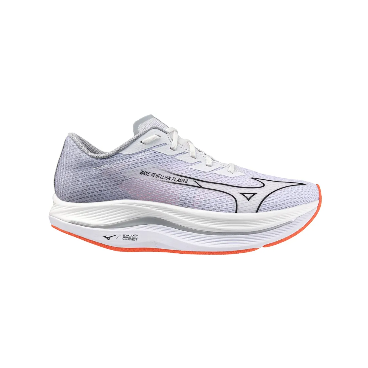 Mizuno Wave Rebellion Flash 2 Grey White SS24 Shoes