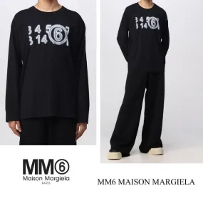 MM6 Maison Margiela  |Unisex Street Style U-Neck Long Sleeves Plain Cotton