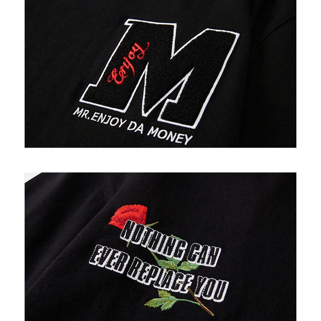 MR. ENJOY DA MONEY  |Crew Neck Flower Patterns Unisex Street Style Long Sleeves