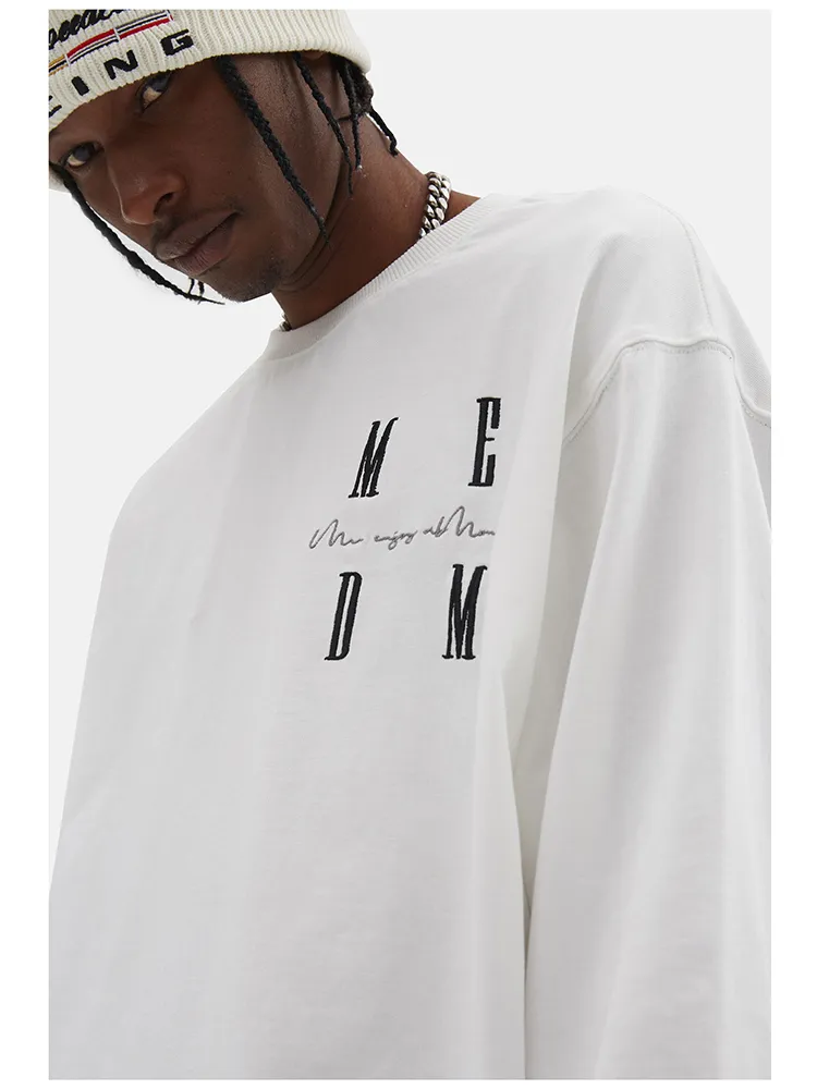 MR. ENJOY DA MONEY  |Unisex Street Style Long Sleeves Cotton Oversized