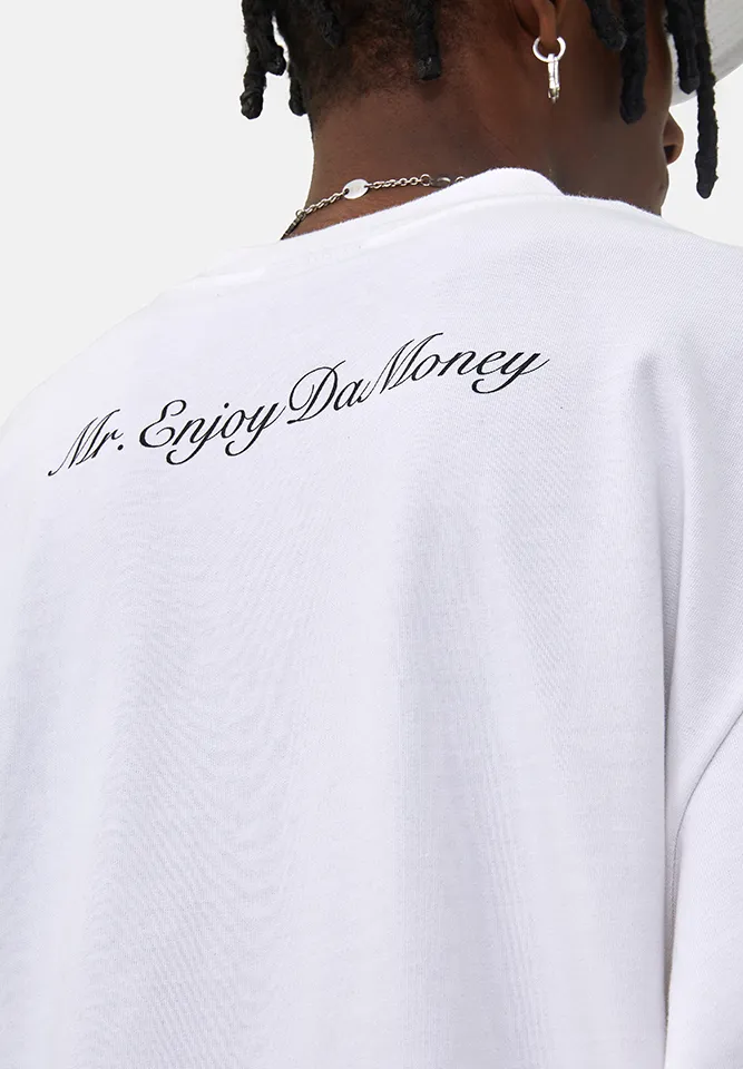 MR. ENJOY DA MONEY  |Unisex Street Style U-Neck Long Sleeves Cotton