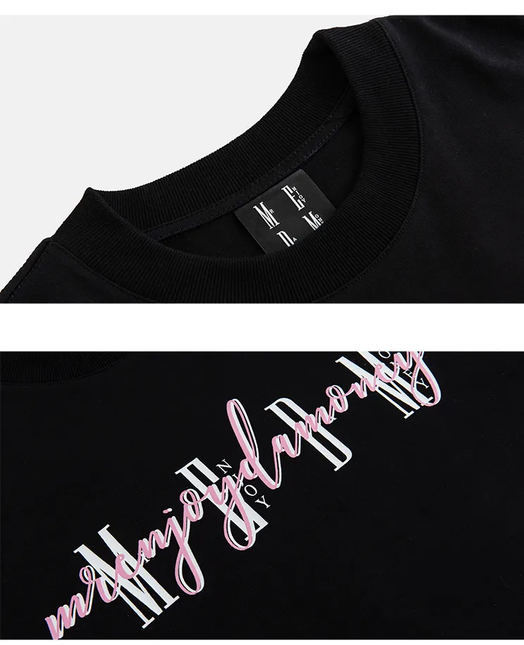 MR. ENJOY DA MONEY  |Unisex Street Style U-Neck Long Sleeves Cotton