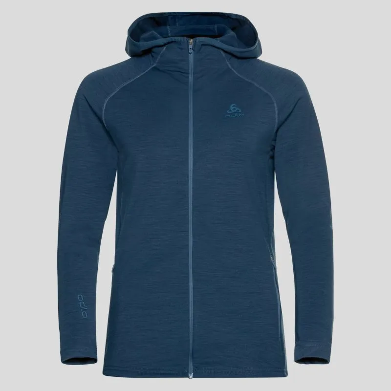 Odlo  Ascent Performance Wool Warm Hoody - Giacca in pile - Donna