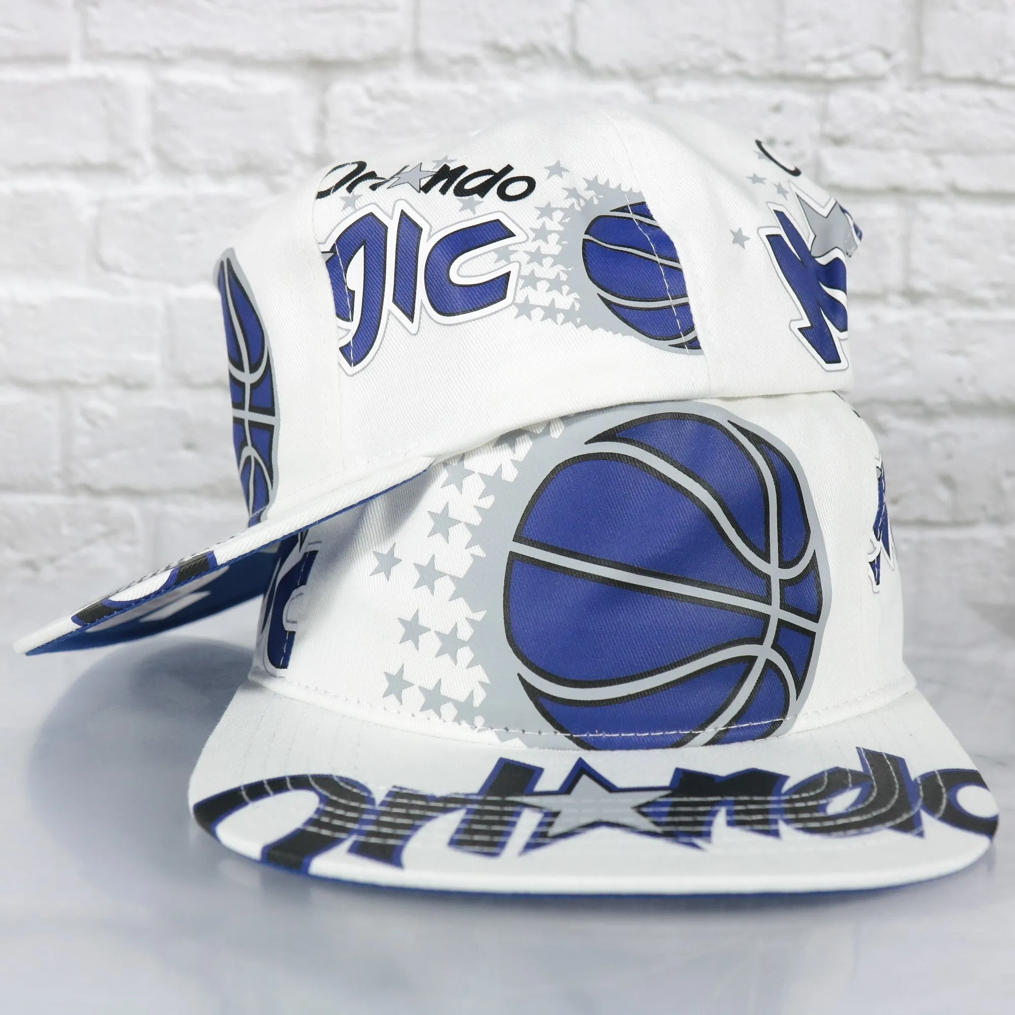 Orlando Magic Hardwood Classics In Your Face Deadstock Royal bottom | White Snapback Hat