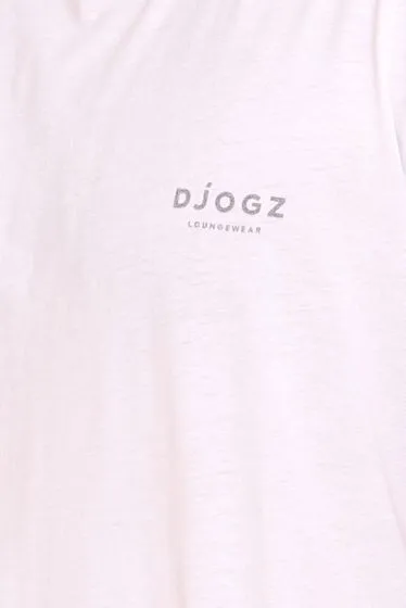 Pack of 5 DJOGZ LOUNGEWEAR men's basic shirt cotton shirt in a value pack T-shirt 2202501 black, white, beige, blue or grey