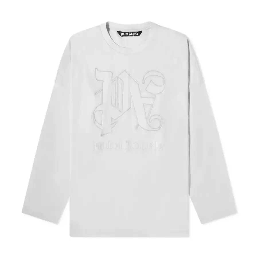 Palm Angels  |Crew Neck Unisex Street Style Long Sleeves Cotton Oversized